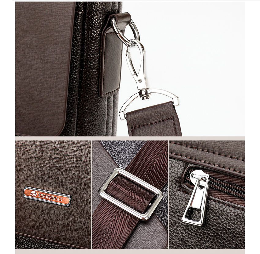 Men's Horizontal Handbag - Interior