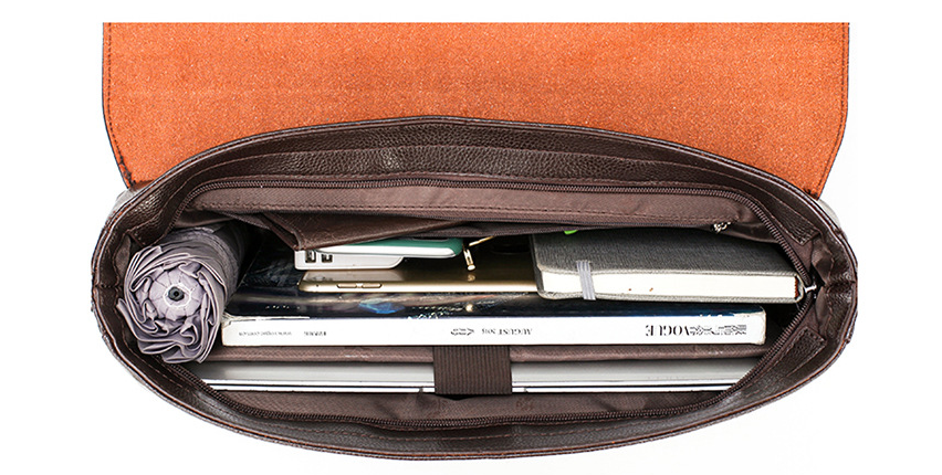 Men's Horizontal Handbag - Black