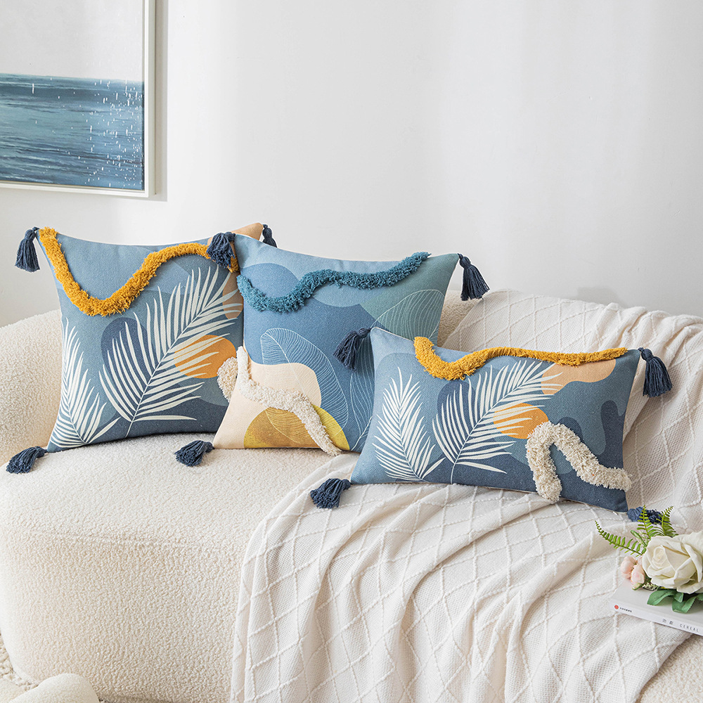 Morandi Color Tufted Pillow Cover 5