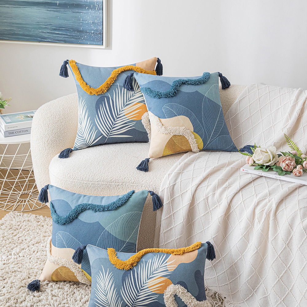 Morandi Color Tufted Pillow Cover 1