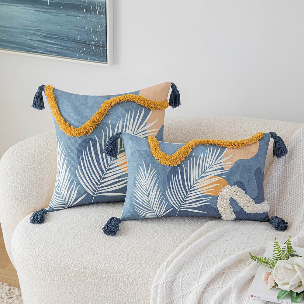 Morandi Color Tufted Pillow Cover 6