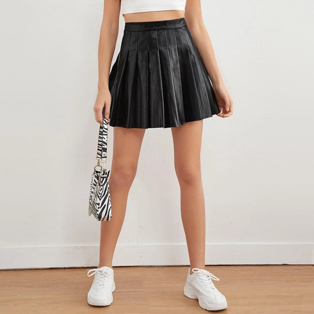 Pleated Skirt from the Back