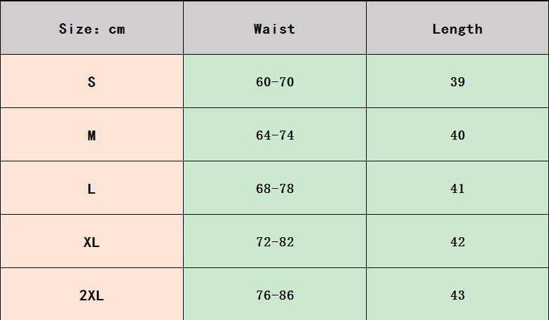Pleated Skirt - Size Guide