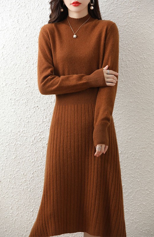 Warm Wool Dress for Winter