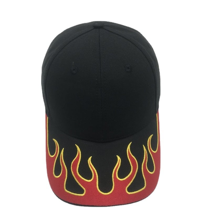 New Flame Embroidered Baseball Cap