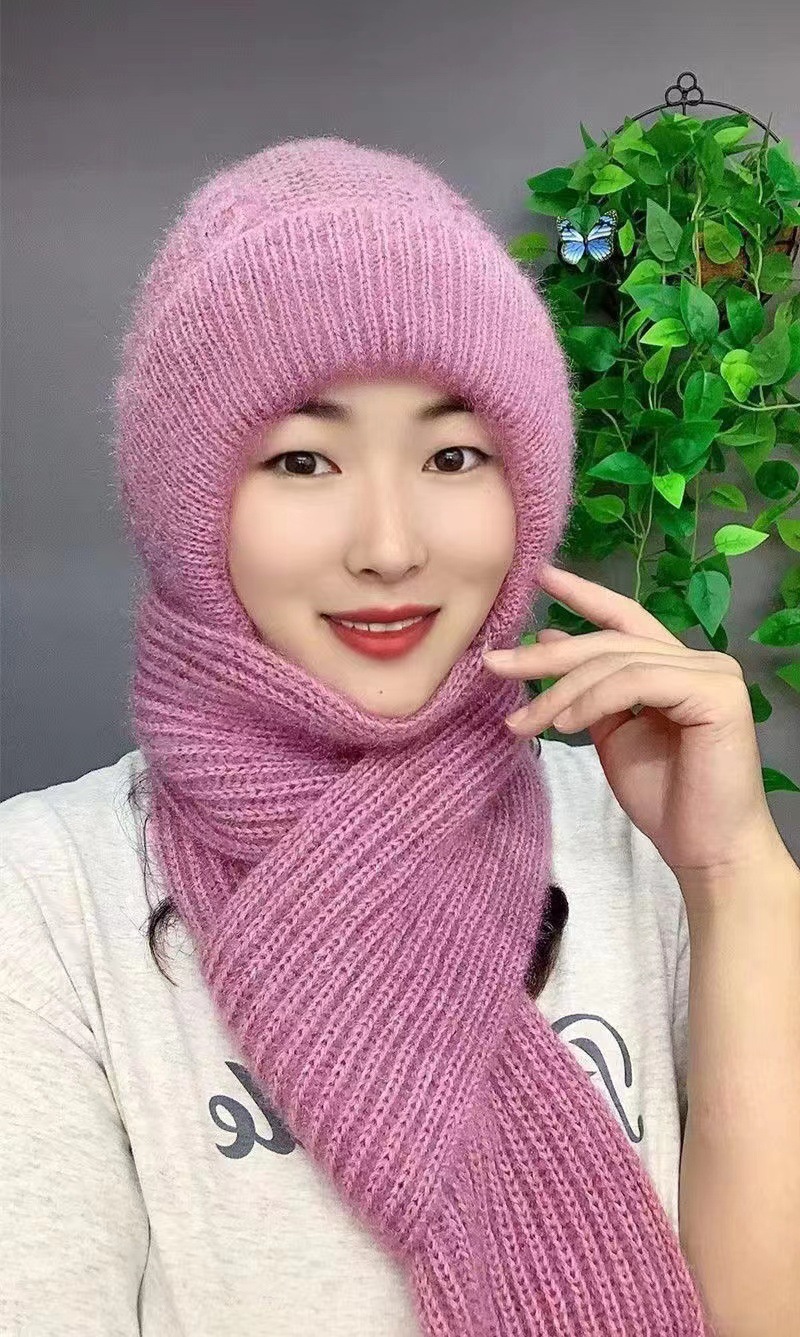 Beige Scarf Hat