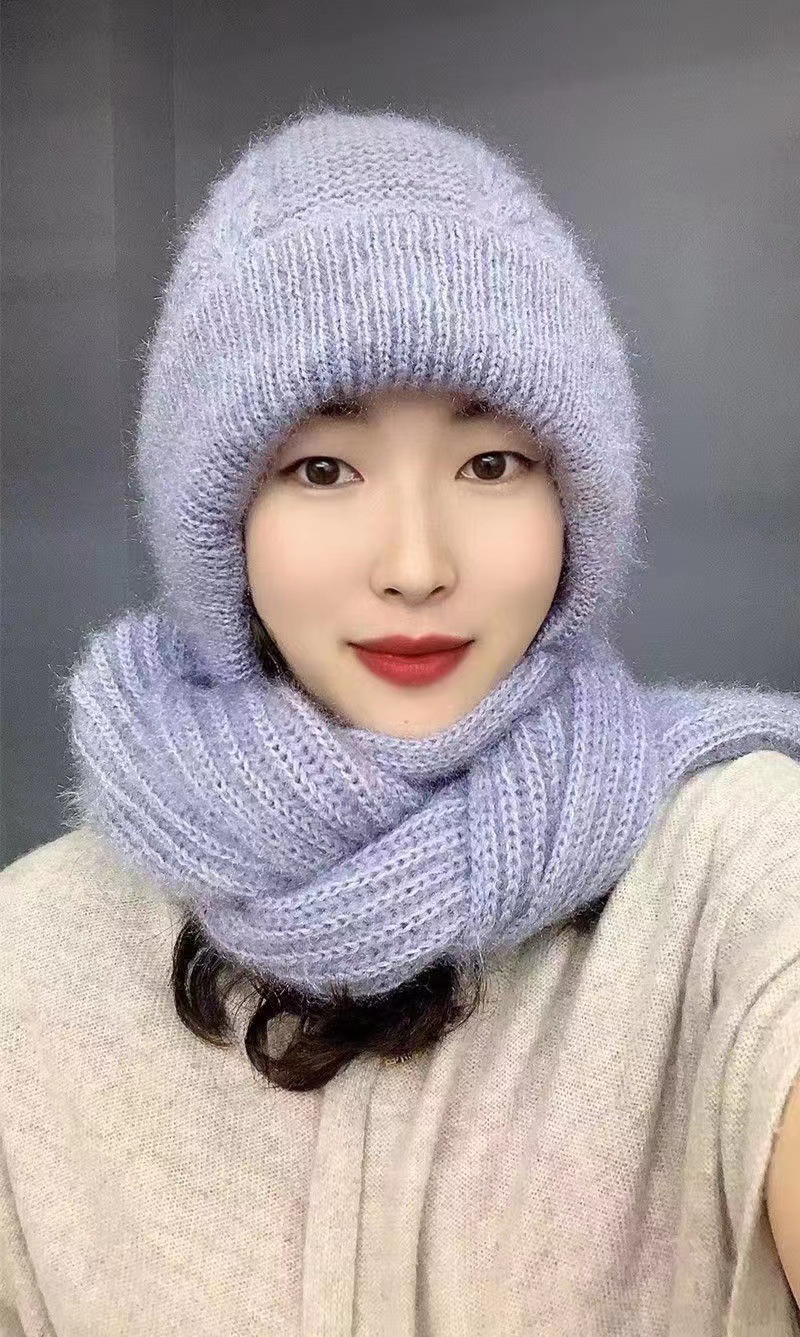 Wine Red Scarf Hat