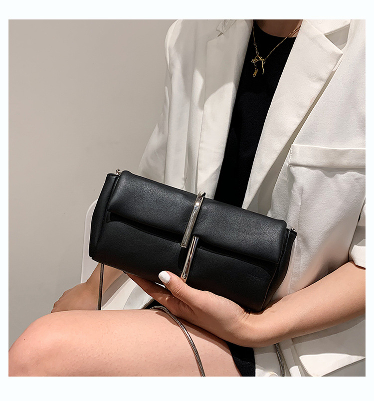 Chain PU Leather Cross-body Shoulder Bag - Style 5