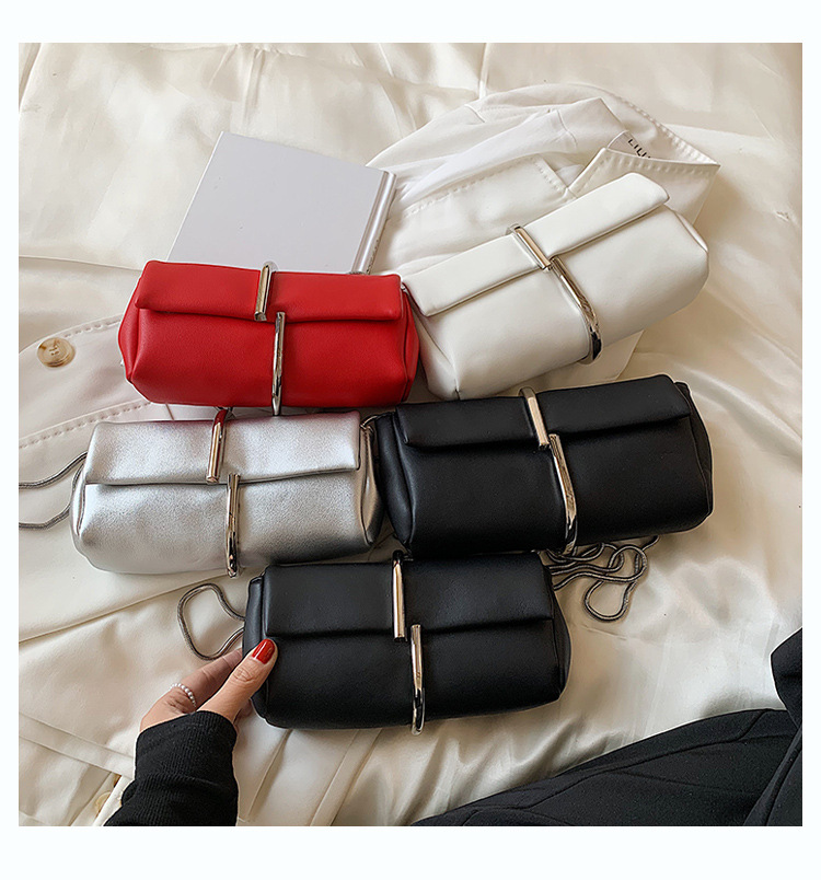 Chain PU Leather Cross-body Shoulder Bag - Style 2