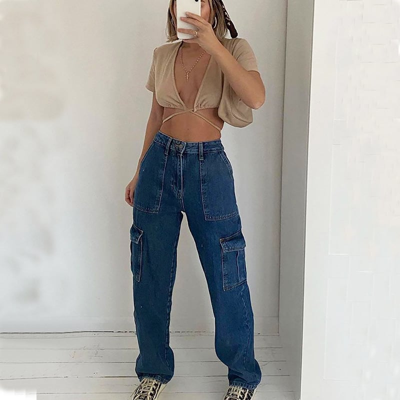 Women's Jeans Dark Blue 6
