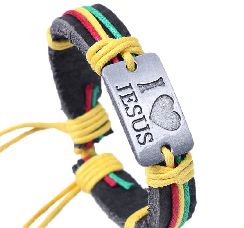 Brown English Letter Bracelet