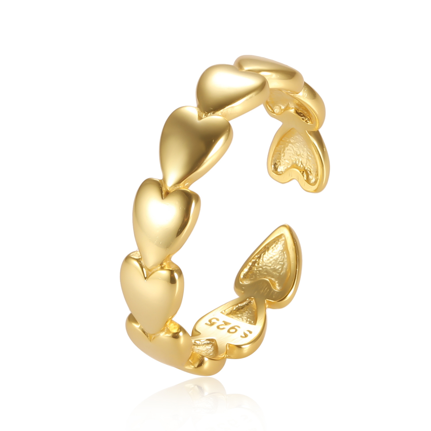 S925 Entire Sterling Silver Ring - Elegant Design