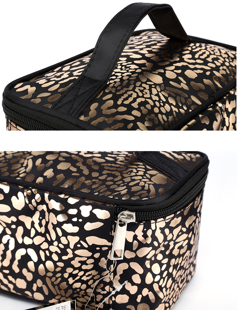 Large Capacity Handbag Leopard Print Cosmetic Bag 5