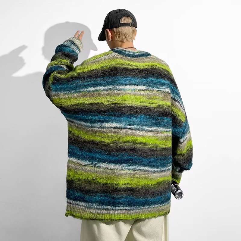 Contrast Color Sweater Image 27