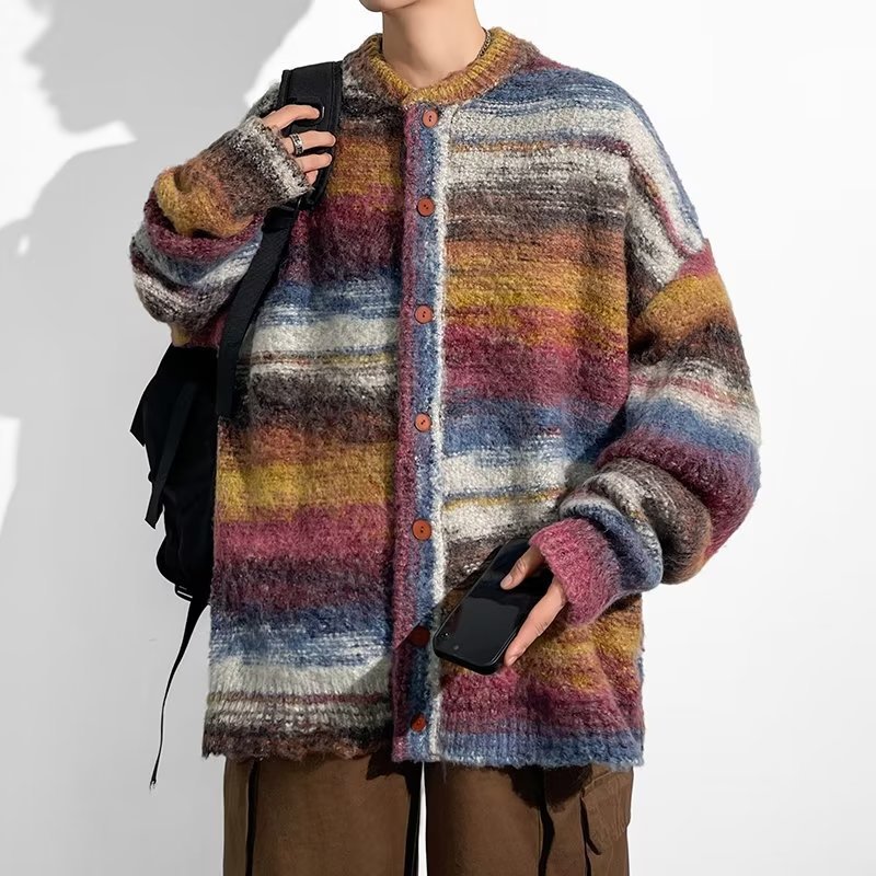 Contrast Color Sweater Image 25
