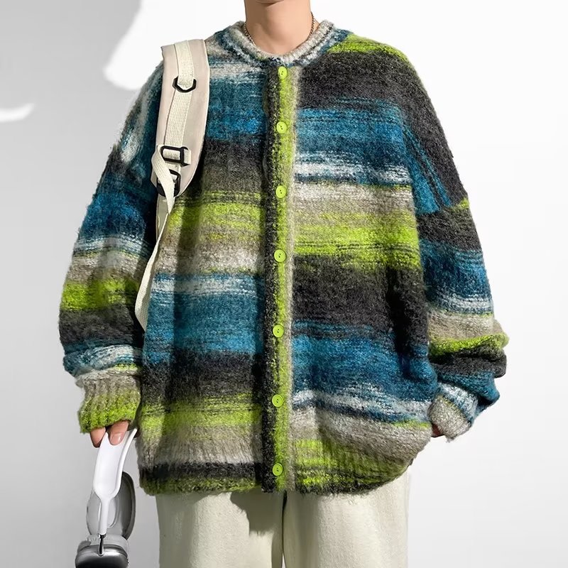 Contrast Color Sweater Image 30