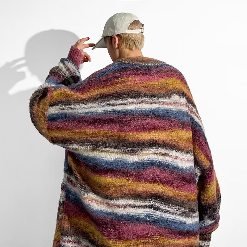 Contrast Color Sweater Image 4