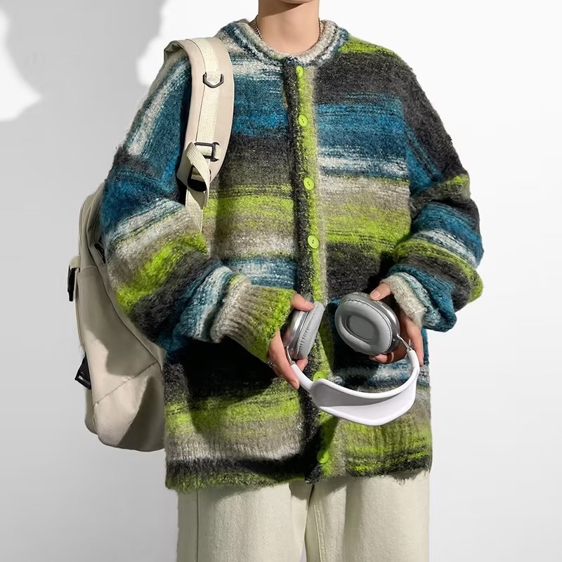 Contrast Color Sweater Image 3