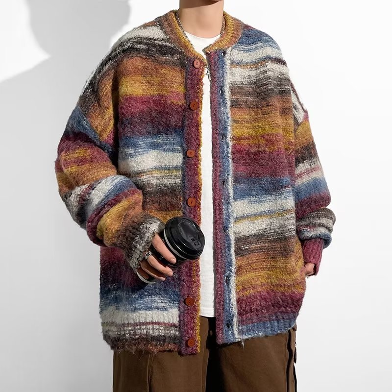 Contrast Color Sweater Image 29