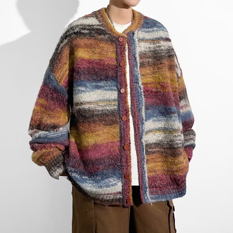Contrast Color Sweater Image 19
