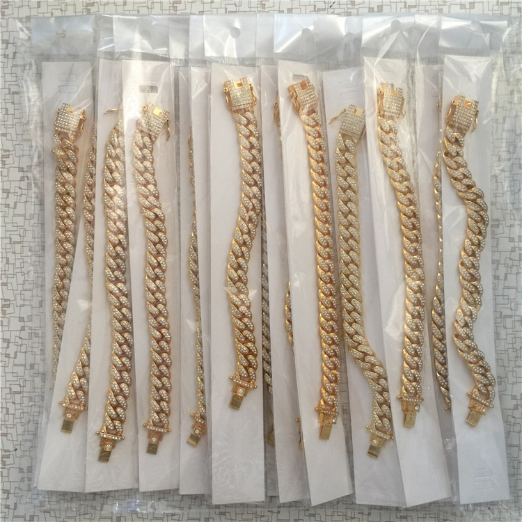 Men's Hip Hop Cuban Link Chain Bracelet 1
