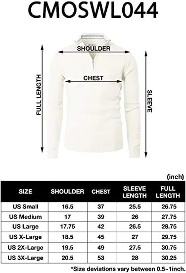 Casual Slim Pullover Long Sleeve Knitted Zip Sweater