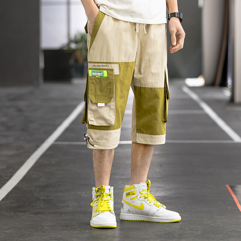 Men's Colorblock Crop Trousers 5