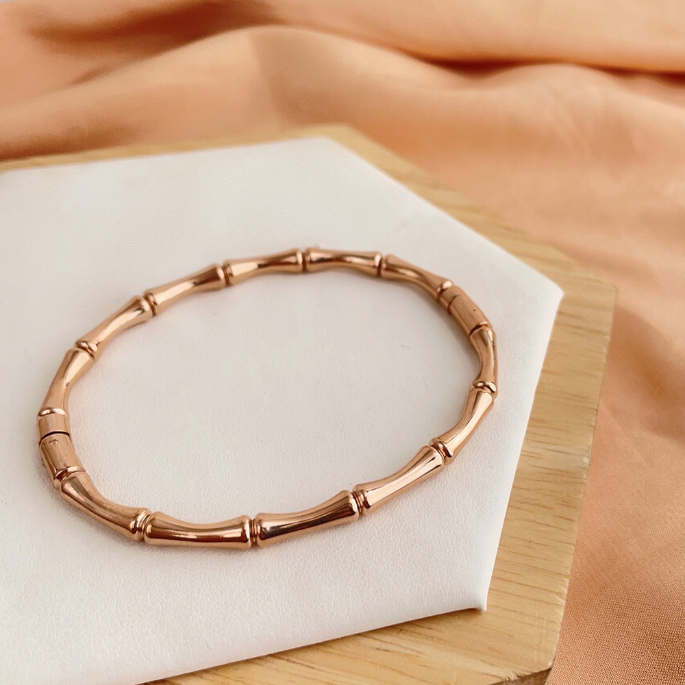 D172 Bamboo Bracelet Silver