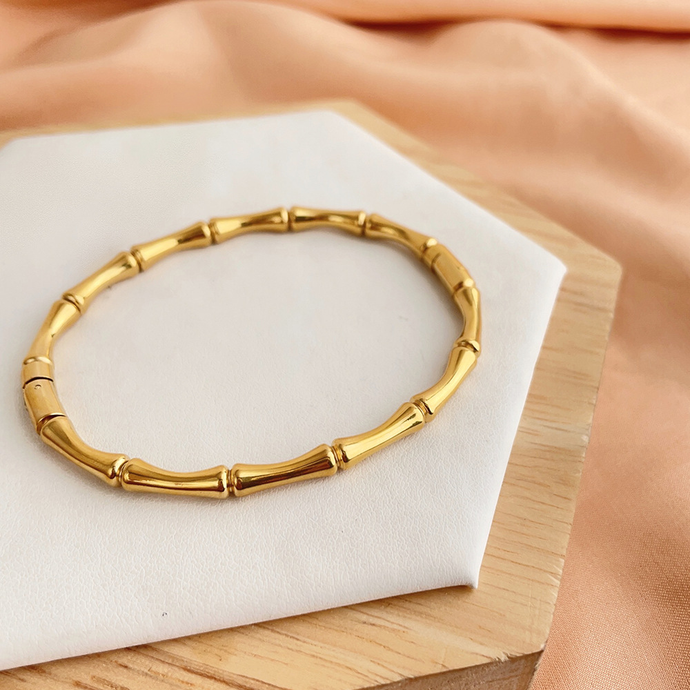 D172 Bamboo Bracelet Rose Gold
