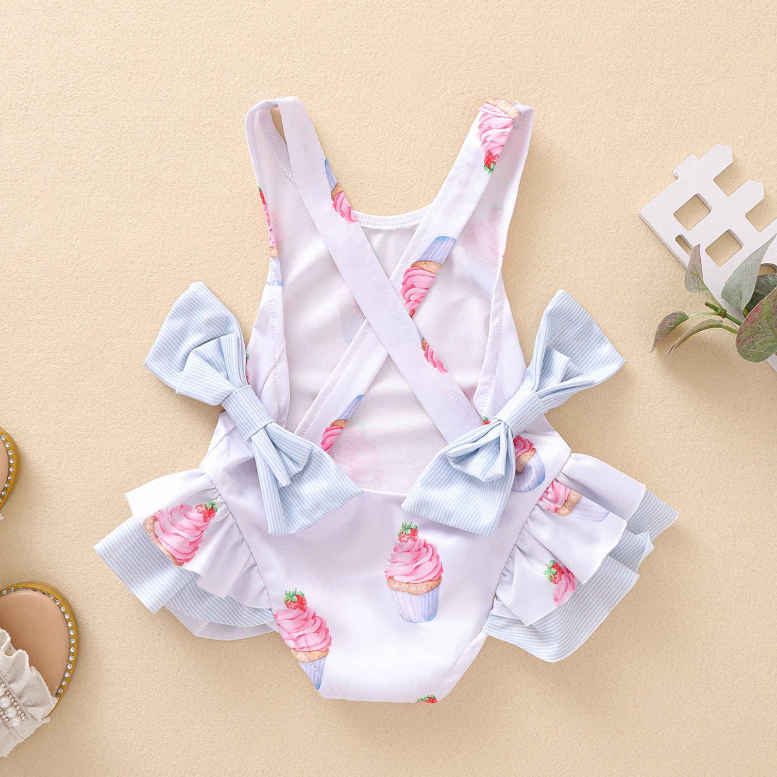 Back of Bow Swimsuit