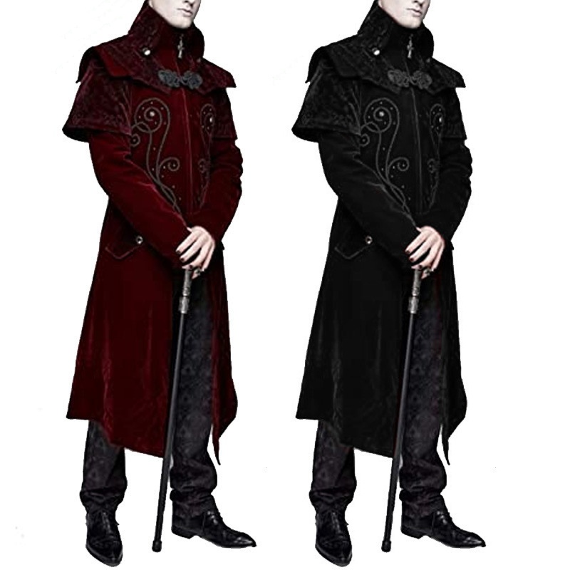 Men's Gothic Halloween Coat 2
