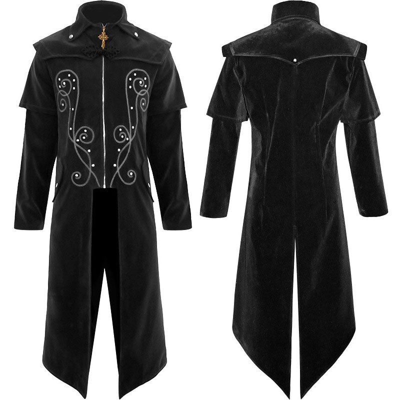 Men's Gothic Halloween Coat 3