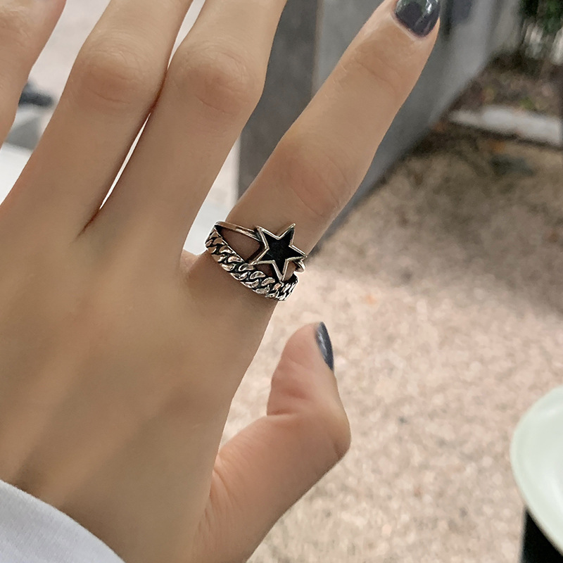 Five-pointed Star Chain Ring 3