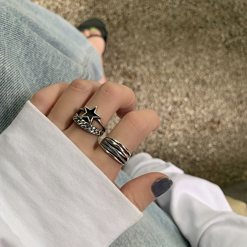 Five-pointed Star Chain Ring 1