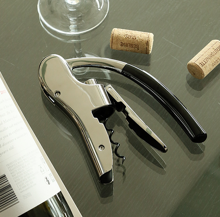 Wine Bottle Opener in Use