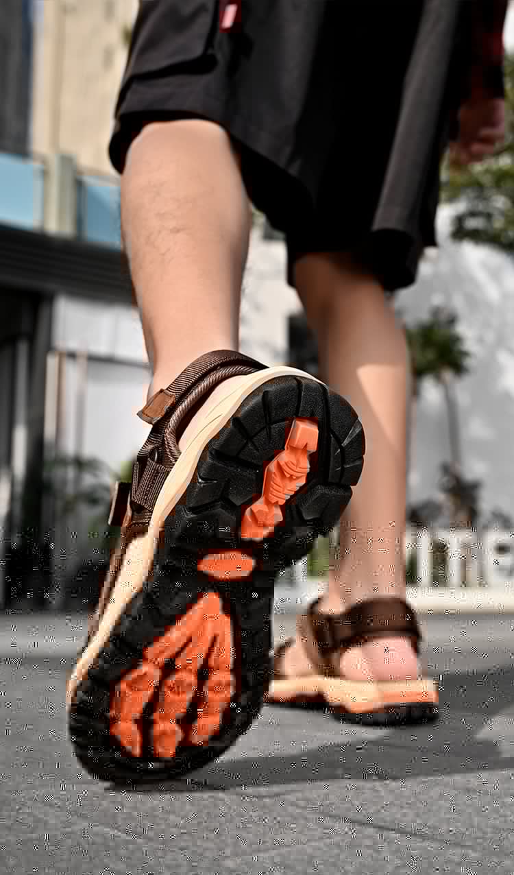 Men's Summer Beach Shoes - Back View