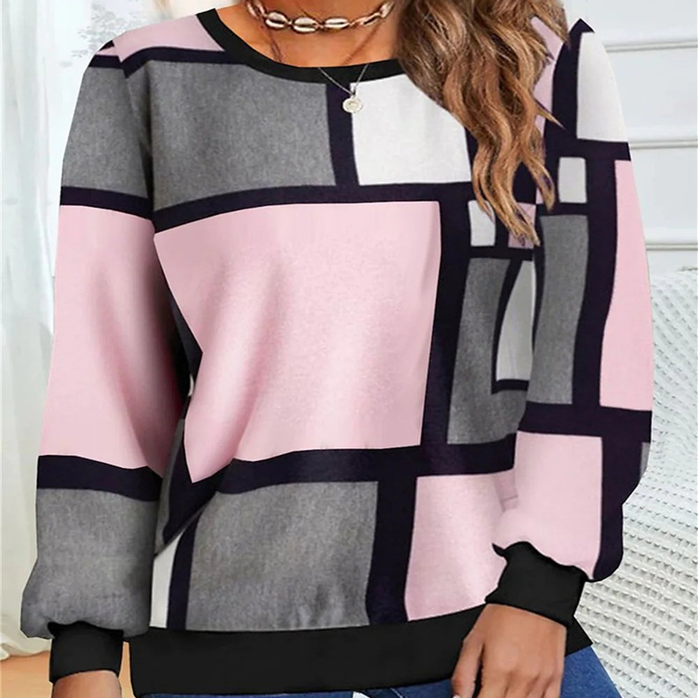 Casual Geometric Sweater 4