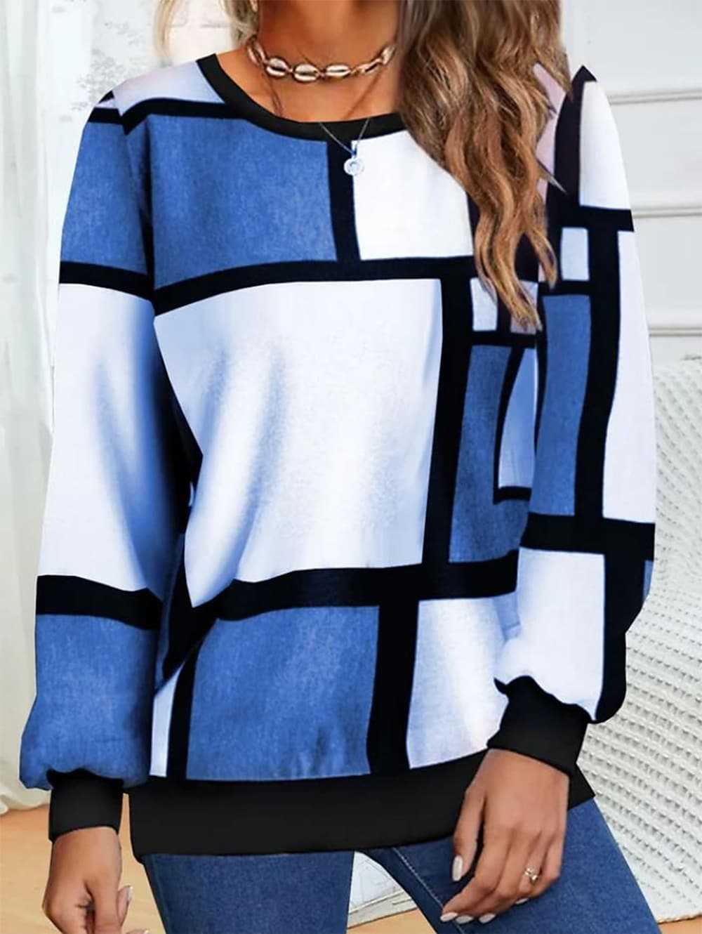 Casual Geometric Sweater 2