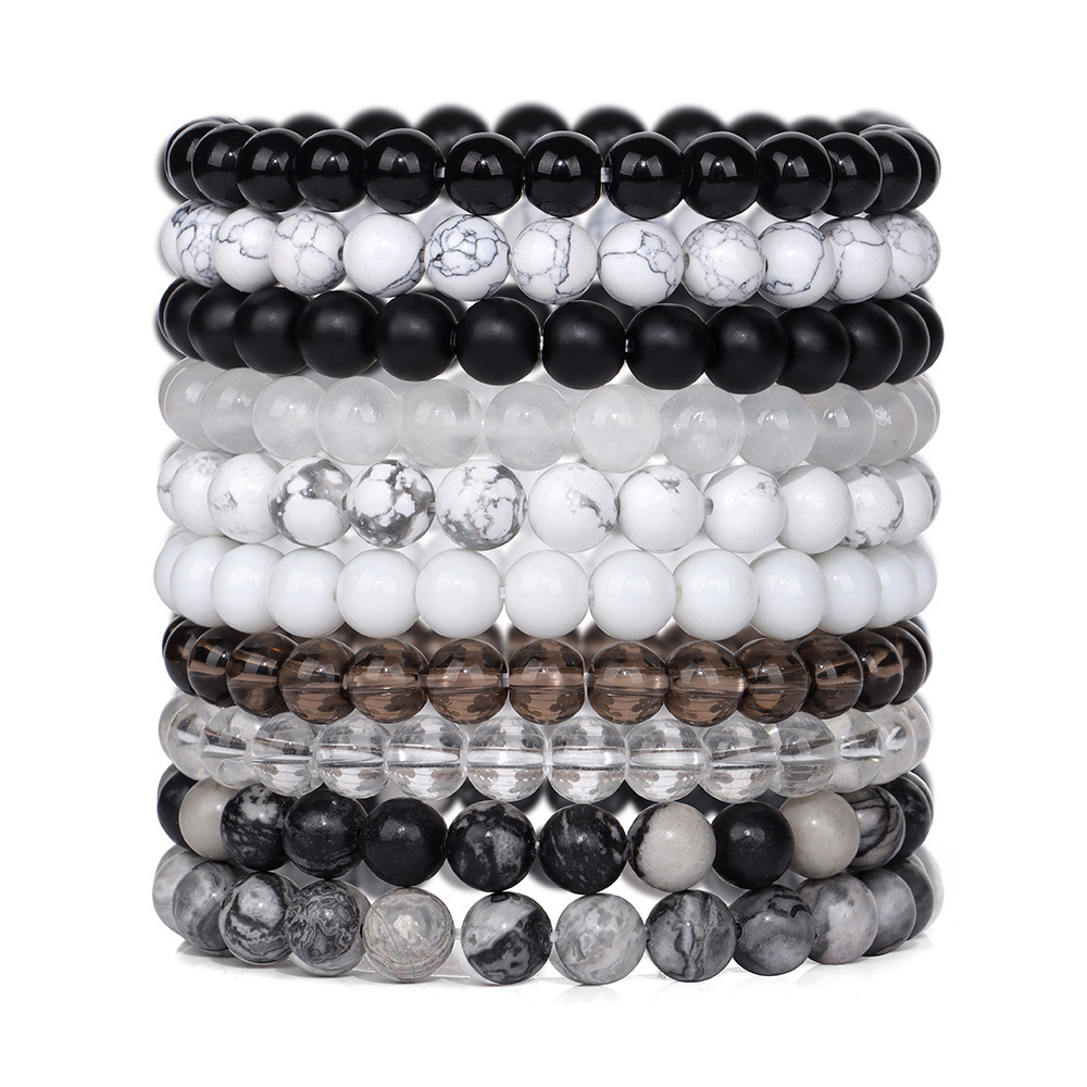 Natural Stone 8mm Bead Bracelet Image 1