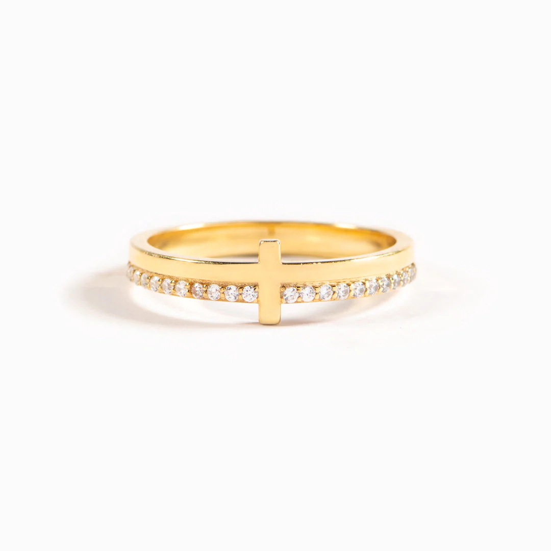 S925 Sterling Silver Cross Ring Image 4