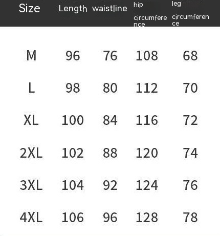 Men's Straight Loose Pants - Size and Fit