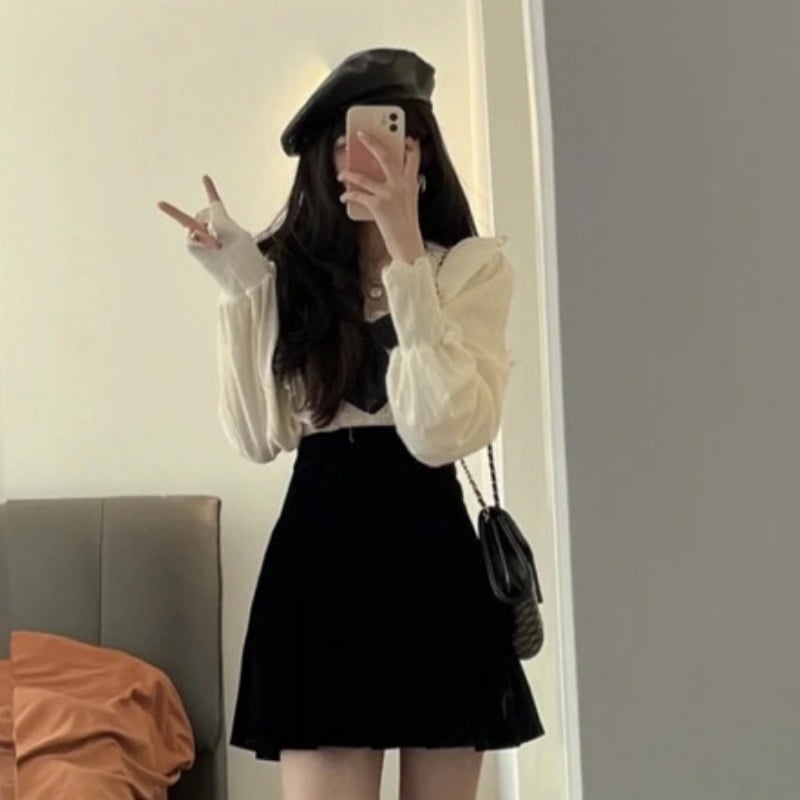 Westernstyle Shirt Fried Street Small Short Skirt 2
