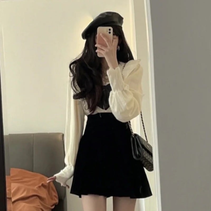Westernstyle Shirt Fried Street Small Short Skirt 1