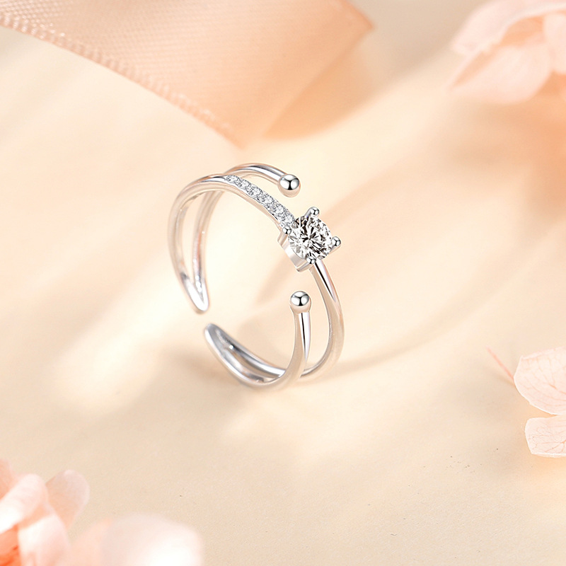 Double-layer Ring in Rose Gold