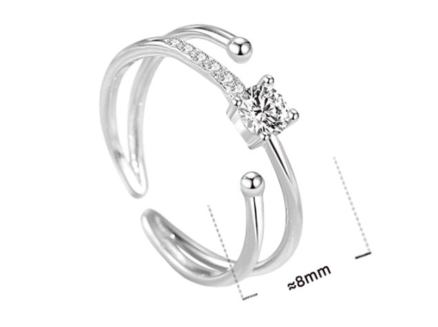 Geometric Style of Double-layer Ring