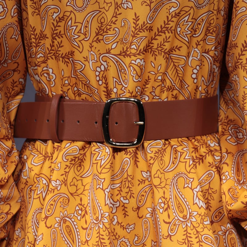 Women's Half-turtleneck Ruffled Floral Dress