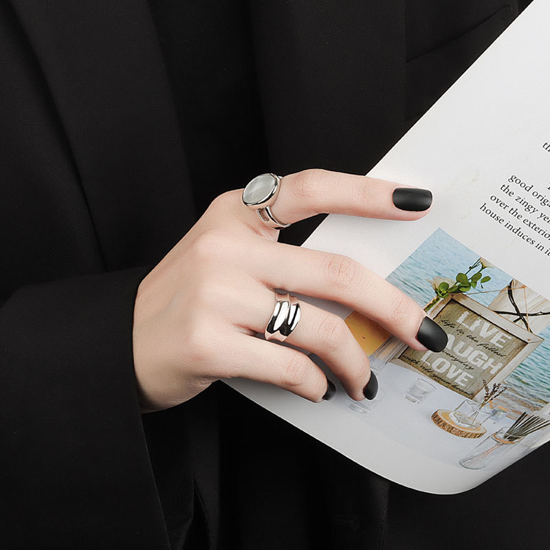 Adjustable Minimalist Shell Ring - Image 7