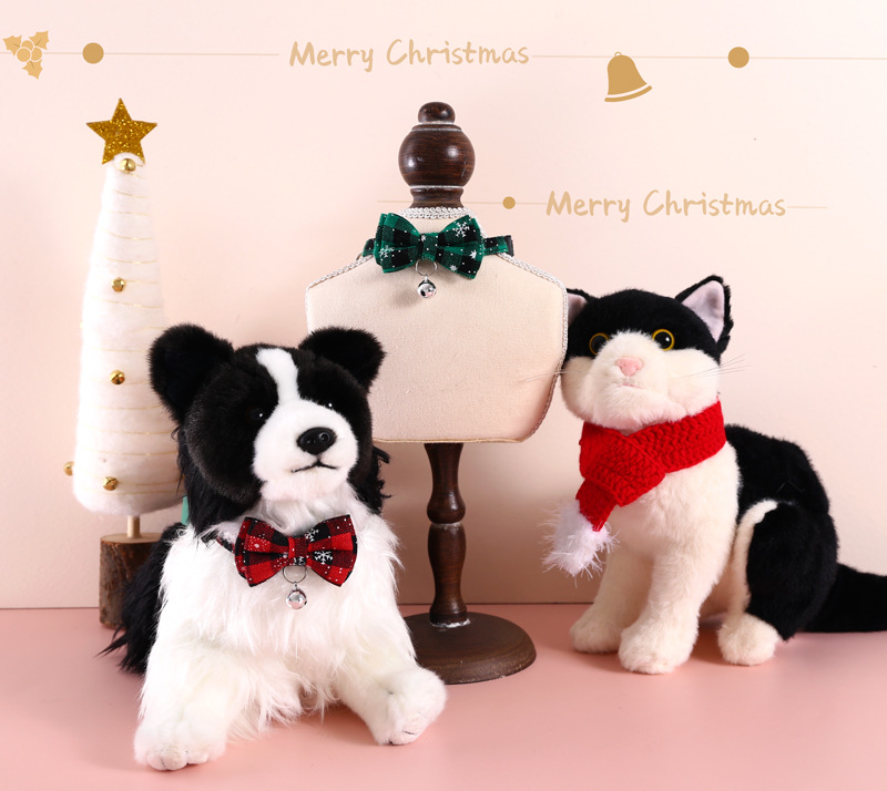 Snowflake Green Grid Collar