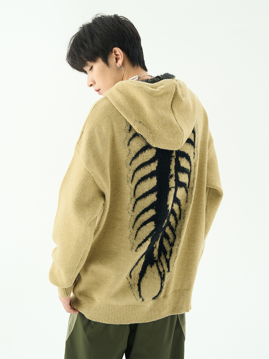 American Idle Style Men's Niche Hooded Sweater Image 3