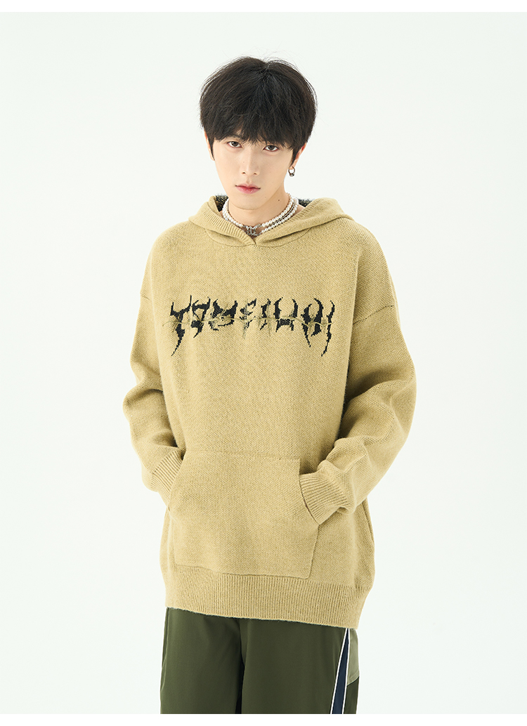 American Idle Style Men's Niche Hooded Sweater Image 5